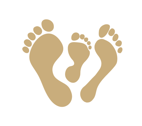 Awake in the Dream gold equity icon with feet